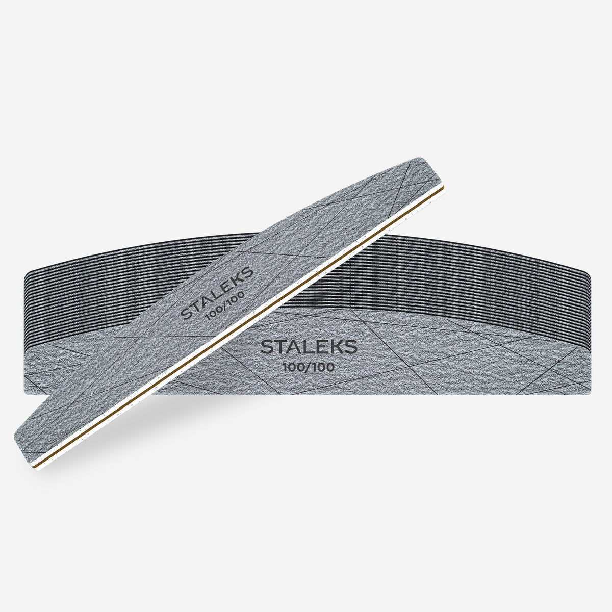 STALEKS Smart 40 100/100 grit Crescent mineral nail file, (25 pc)