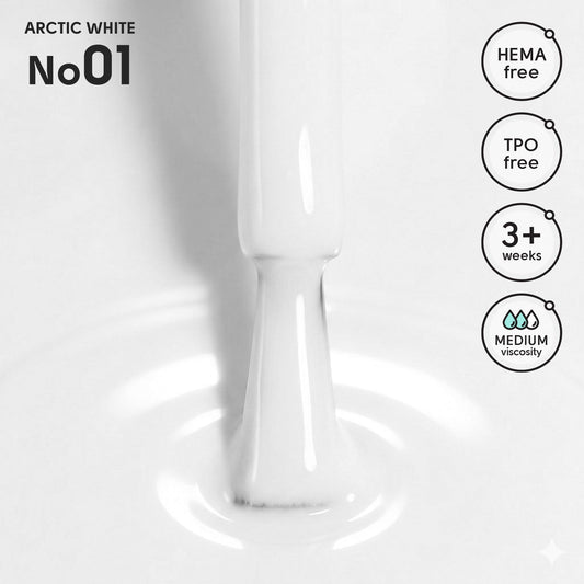 Shelly Gel polish 01 Arctic White 12 мл