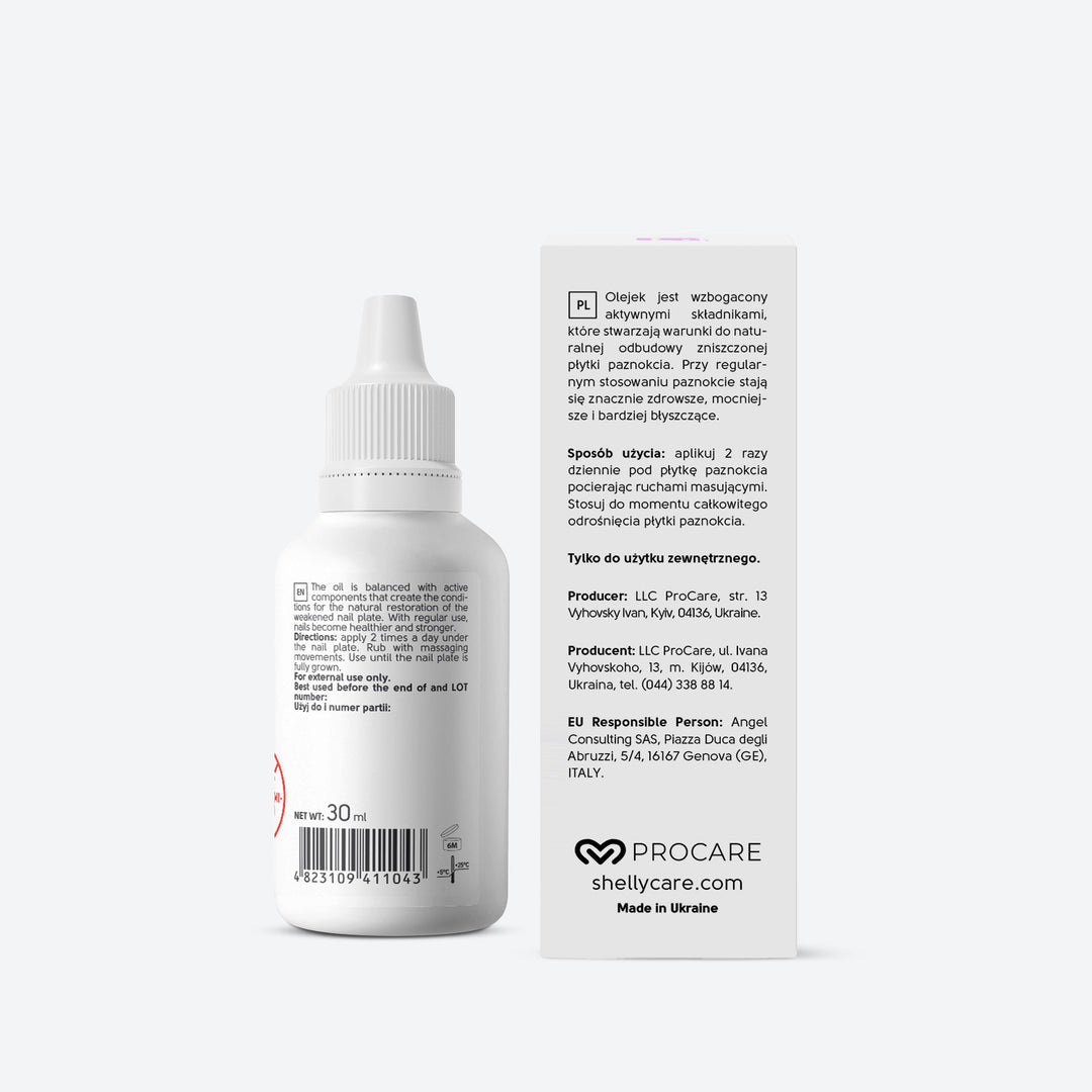 OIL FOR DAMAGED NAIL PLATE Comprehensive care for damaged and healthy nails 30 ml