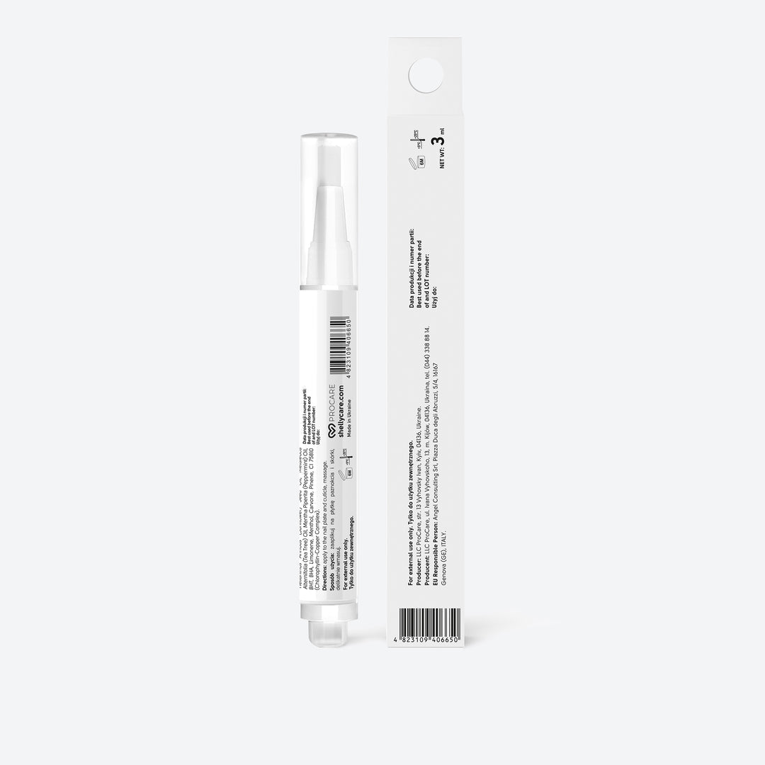 NAIL AND CUTICLE OIL With moroccan mint extract and tea tree oil 3 ml