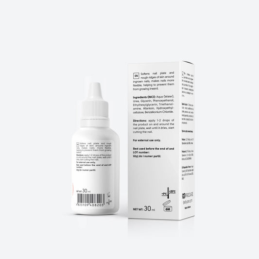 INGROWN TOENAIL SOFTENER Professional softening solution for painless trimming of ingrown nails 30 ml