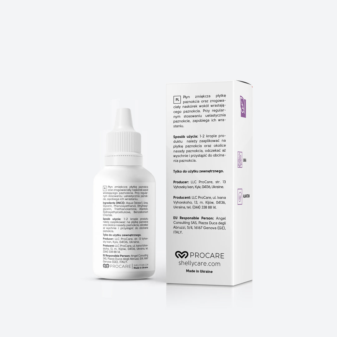 INGROWN TOENAIL SOFTENER Professional softening solution for painless trimming of ingrown nails 30 ml