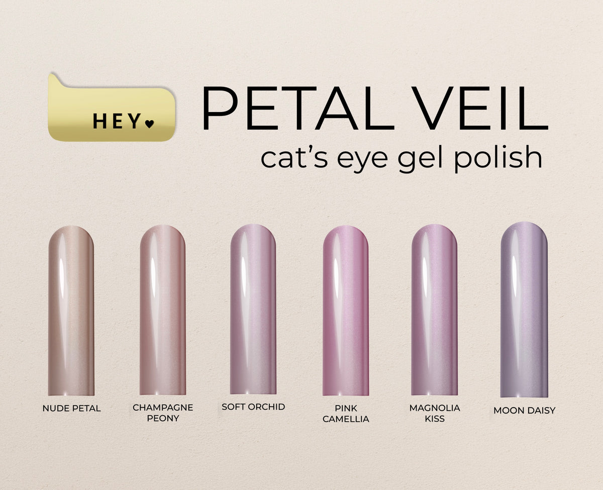 HEYLOVE, Cat's Eye Gel Polish «Pink Camellia», 15 ml