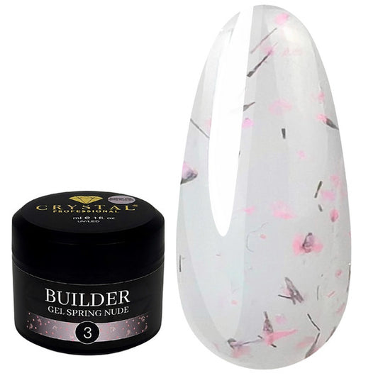 Builder Gel Spring Nude №3 30ml Crystal Professional HEMA & TPO Free
