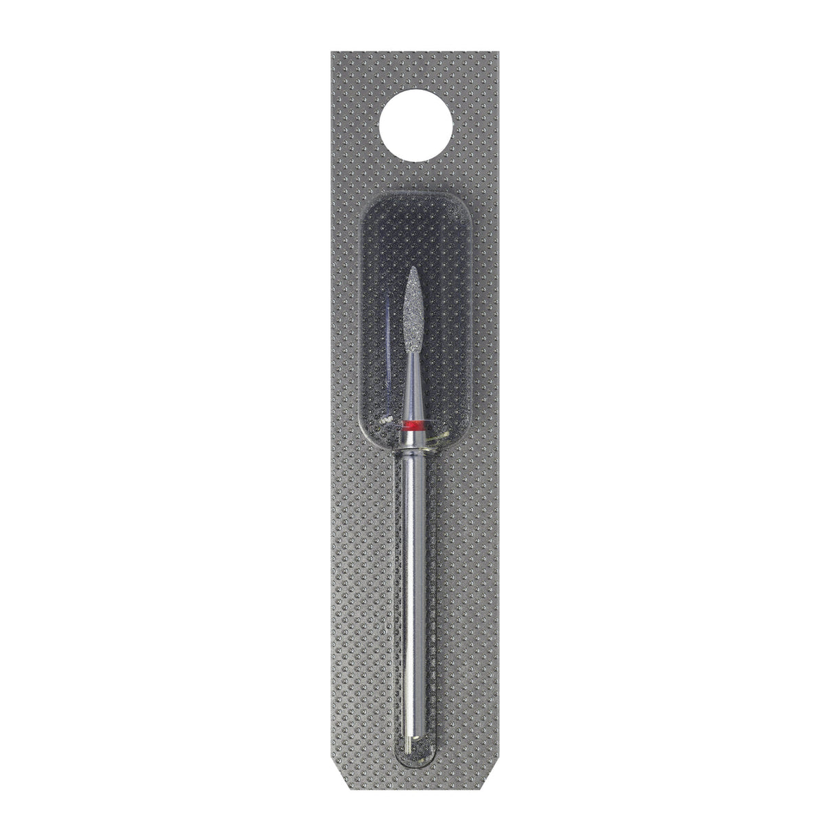 STALEKS EXPERT Diamond nail drill bit 21.8 pointed flame red, head diameter 2,1 mm, working part 8 mm