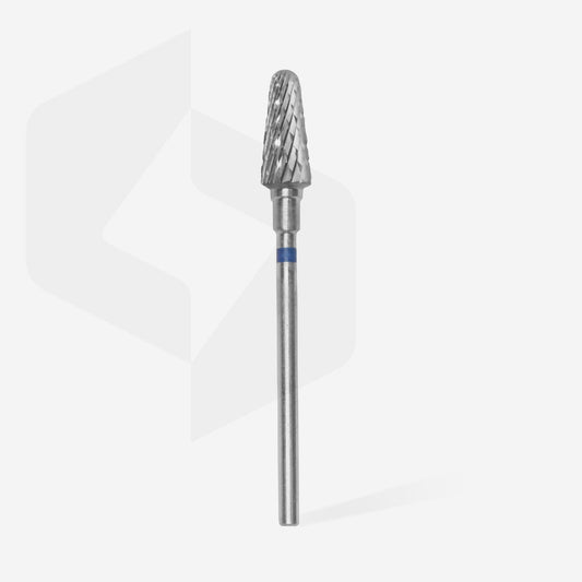 STALEKS EXPERT Carbide nail drill bit frustum blue, head diameter 6 mm, working part 14mm