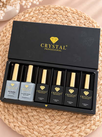 Crystal Professional Nail Strengthening Set with Moonlight Bases