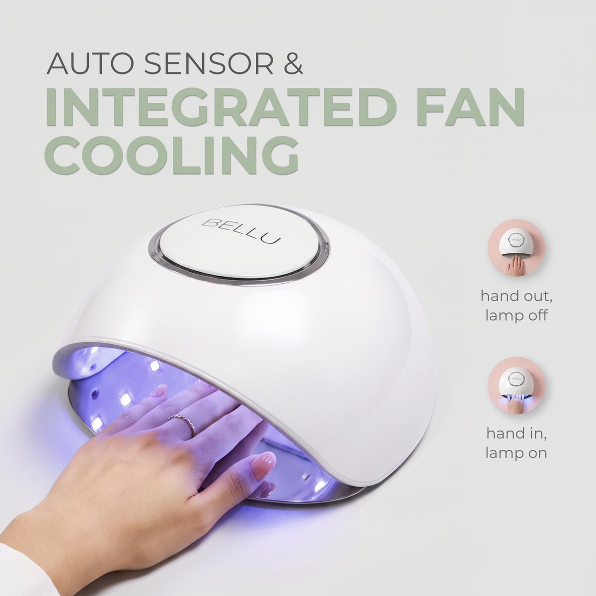 Nail Lamp Bellu Glow UV/LED Silver