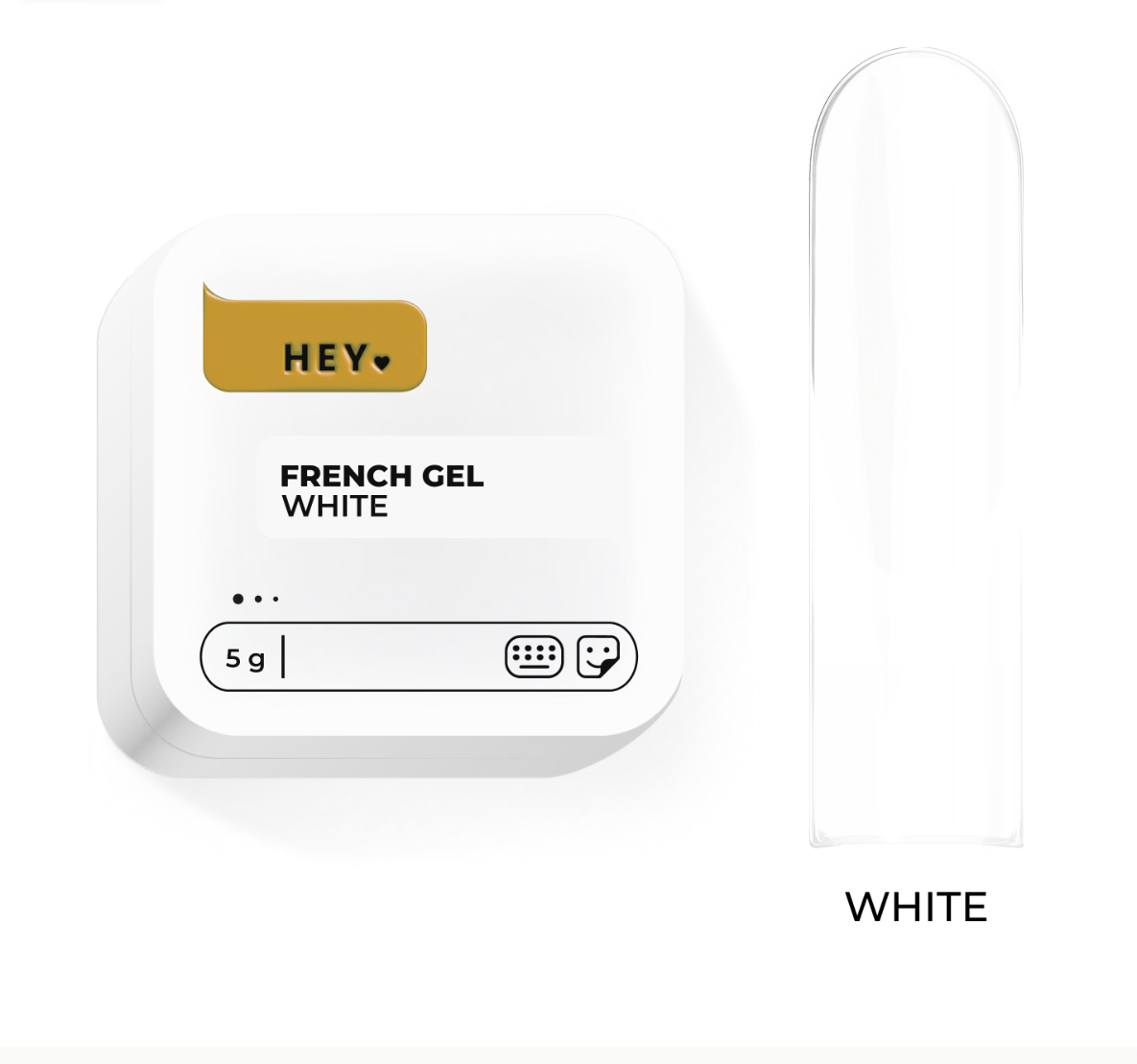 HEYLOVE, French gel, White 5 g