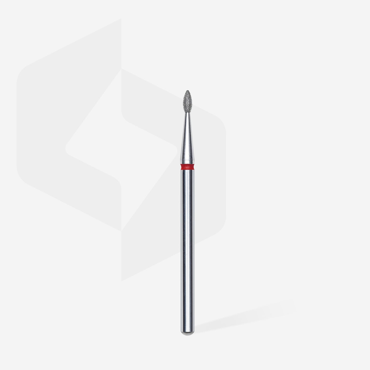 STALEKS EXPERT Diamond nail drill bit drop red, head diameter 1,6 mm, working part 4 mm