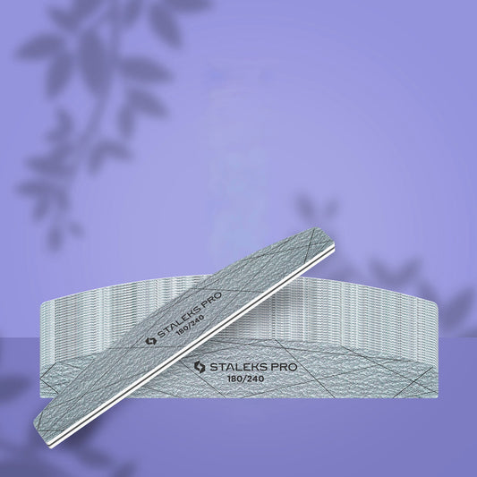 STALEKS SMART 40 Crescent mineral nail file, 180/240 grit (25 pc)
