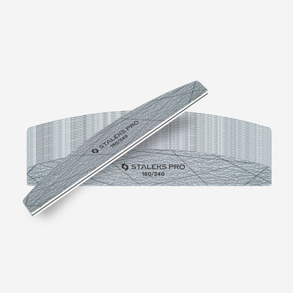STALEKS SMART 40 Crescent mineral nail file, 180/240 grit (25 pc)