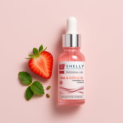 NAIL AND CUTICLE OIL  With strawberry extract and vitamin E 30 ml