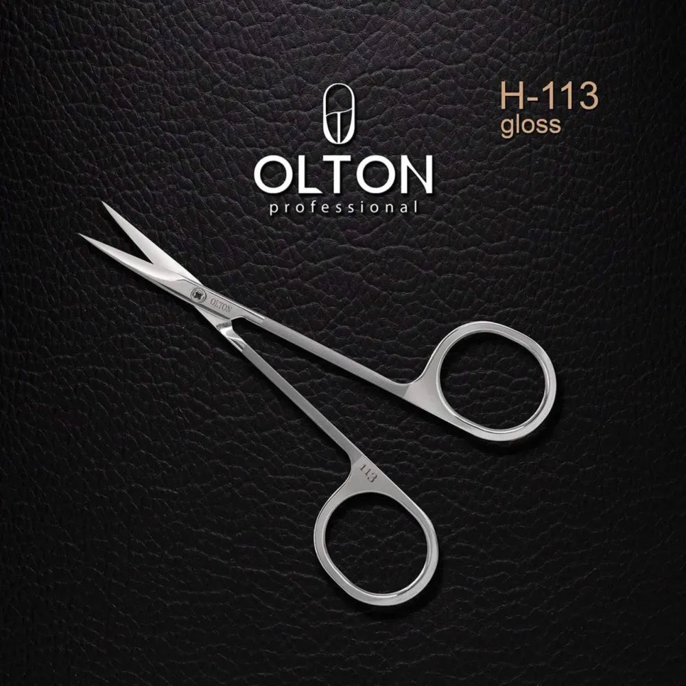 OLTON professional cuticle scissors, 113 mm