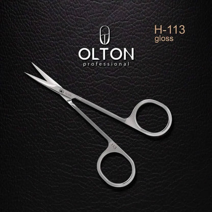 OLTON professional cuticle scissors, 113 mm