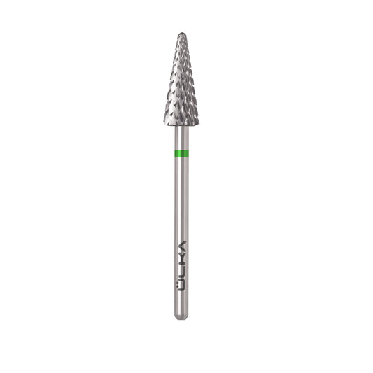 ÜLKA Carbide nail drill bit cone green head diameter 6.0 mm / working part 15 mm