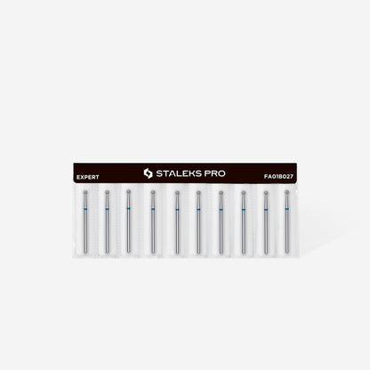 STALEKS EXPERT Diamond nail drill bit ball blue, head diameter 2,7 mm