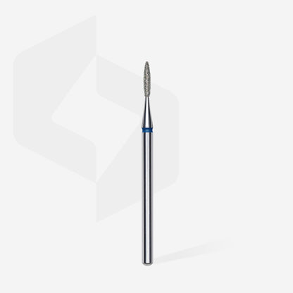 STALEKS EXPERT Diamond nail drill bit flame blue, head diameter 1,6 mm, working part 8 mm