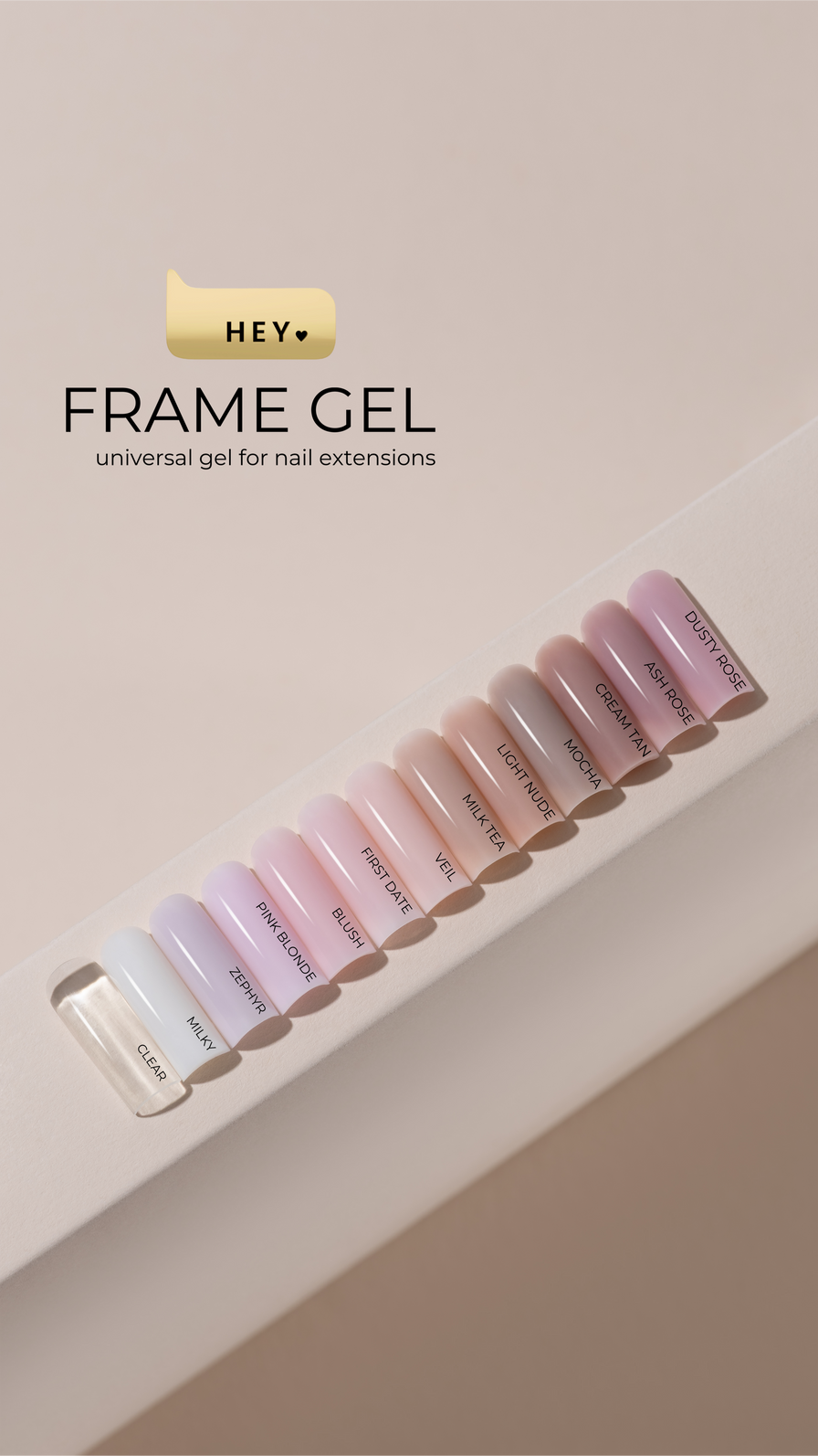 HEYLOVE Frame Builder Gel – Veil, 30ml