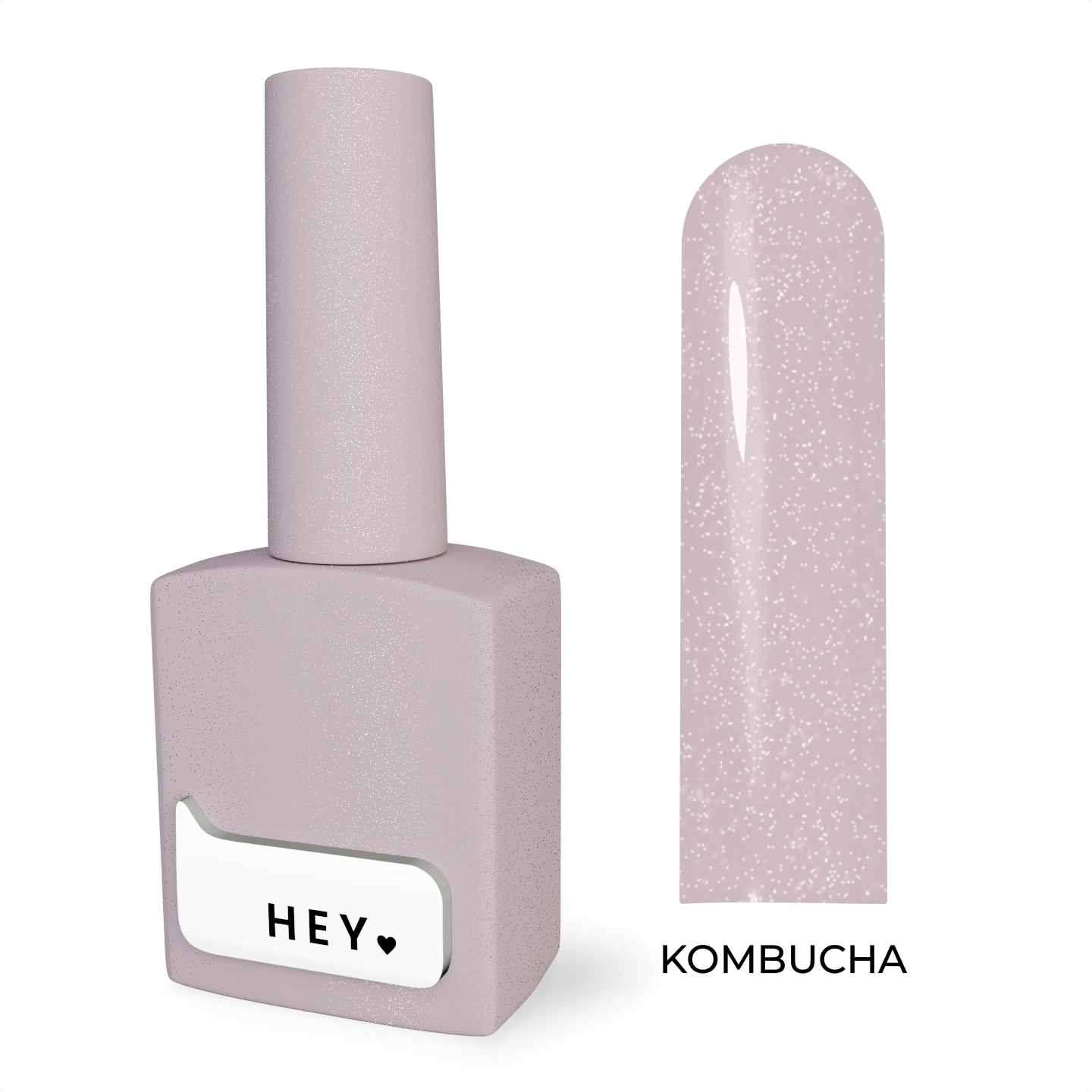 HEYLOVE Tint Base Pop Drinks Kombucha (pink-beige) Camouflage base with shimmer 15 ml