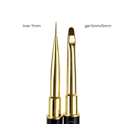 Double-Sided Brush №4 Crystal Professional 5mm/5mm – 7mm