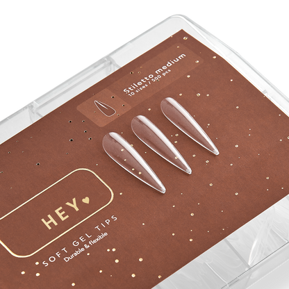 HEYLOVE Gel Tips Stiletto Medium (500pcs)