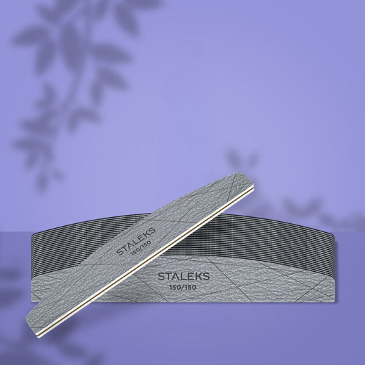 StaleksPro Smart 40, 150/150 Mineral Half Moon Nail File (25pcs)