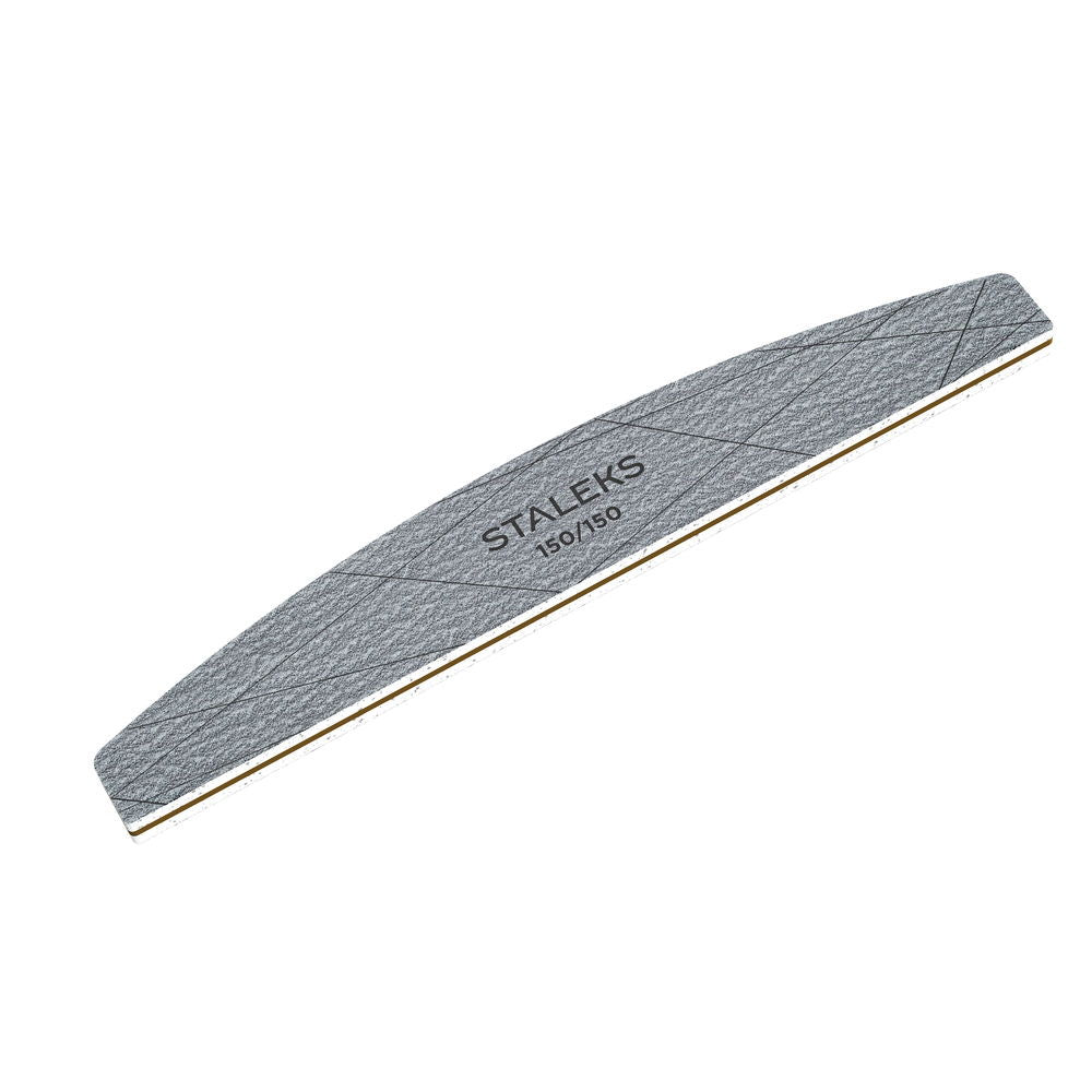 StaleksPro Smart 40, 150/150 Mineral Half Moon Nail File (25pcs)