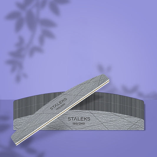 StaleksPro Smart 40, 150/240 Mineral Half Moon Nail File (25pcs)