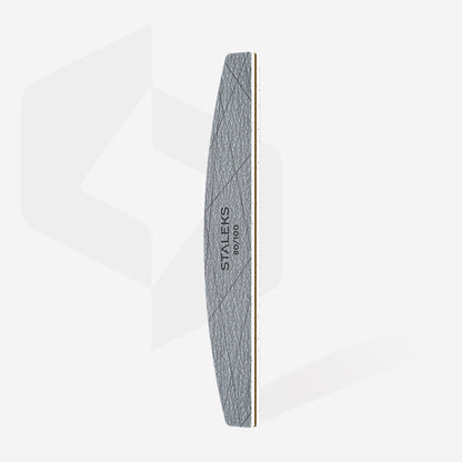 STALEKS SMART 40  80/100 grit Mineral nail file for nails crescent, (25 pcs)