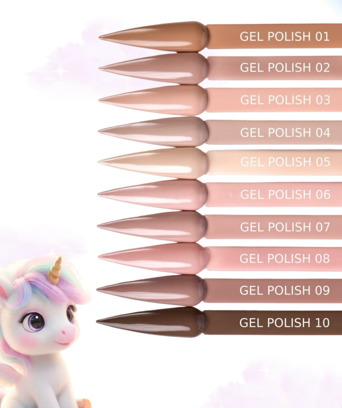 Gel polish Baby Moon No. 009 cocoa latte 8 ml