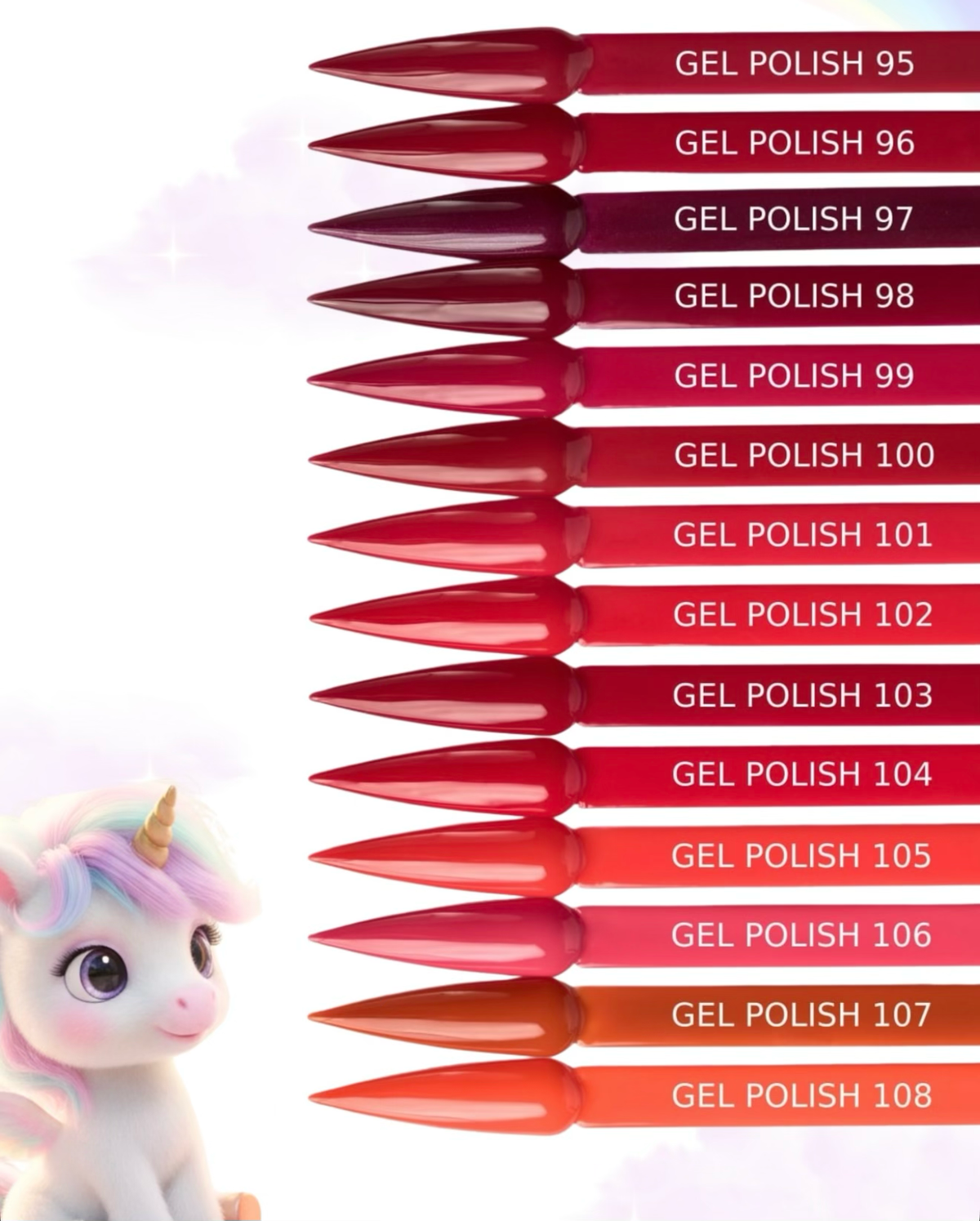 Baby Moon Gel Polish No. 100 Fire Coral 8 ml