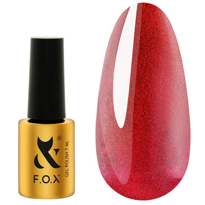 Gel polish FOX Cat Eye 010 red 7 ml