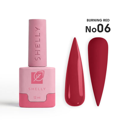 Shelly Gel polish 06 Burning Red , 12ml