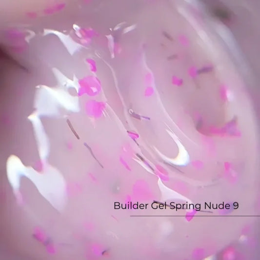 Builder Gel Spring Nude №9 30ml Crystal Professional HEMA & TPO Free