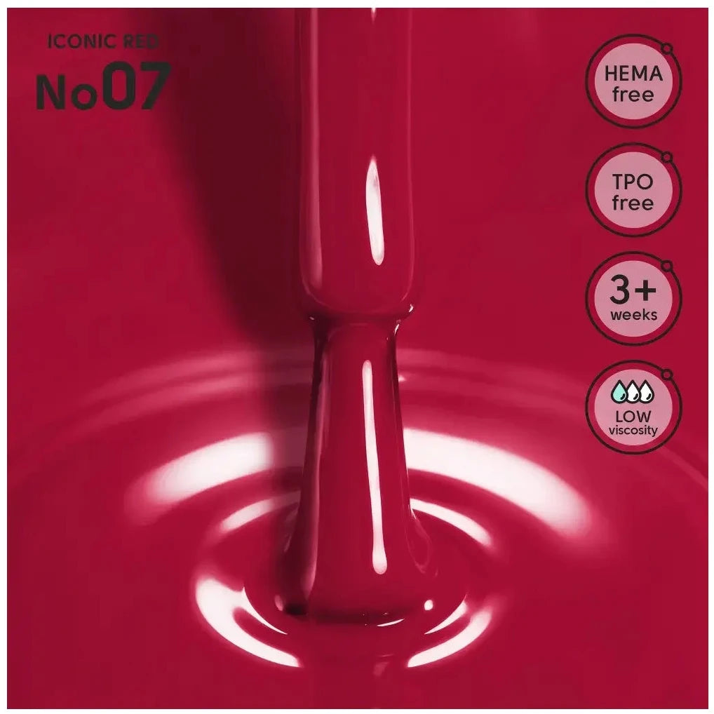 SHELLY. Gel Polish #07, Iconic Red, 12 ml