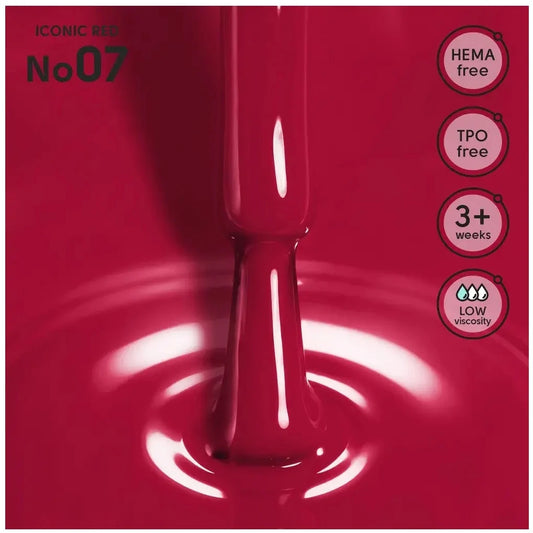 SHELLY. Gel Polish #07, Iconic Red, 12 ml