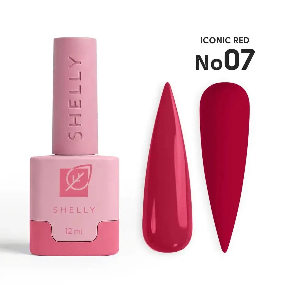SHELLY. Gel Polish #07, Iconic Red, 12 ml