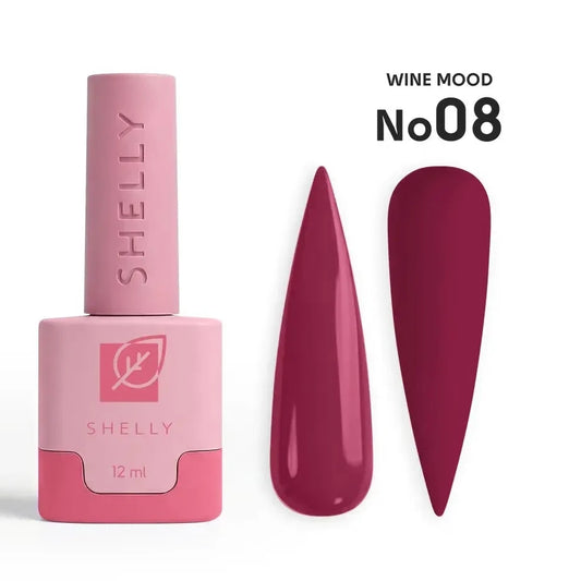 SHELLY. Gel Polish #08, Wine Mood, 12 ml