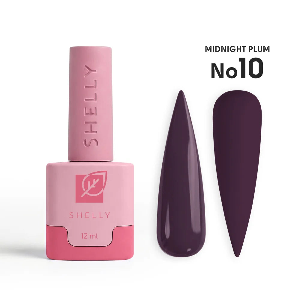 SHELLY. Gel Polish #10, Midnight Plum, 12 ml