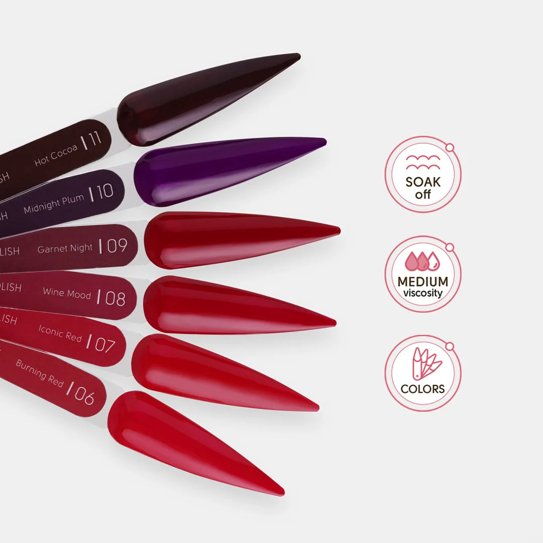 SHELLY. Gel Polish #10, Midnight Plum, 12 ml