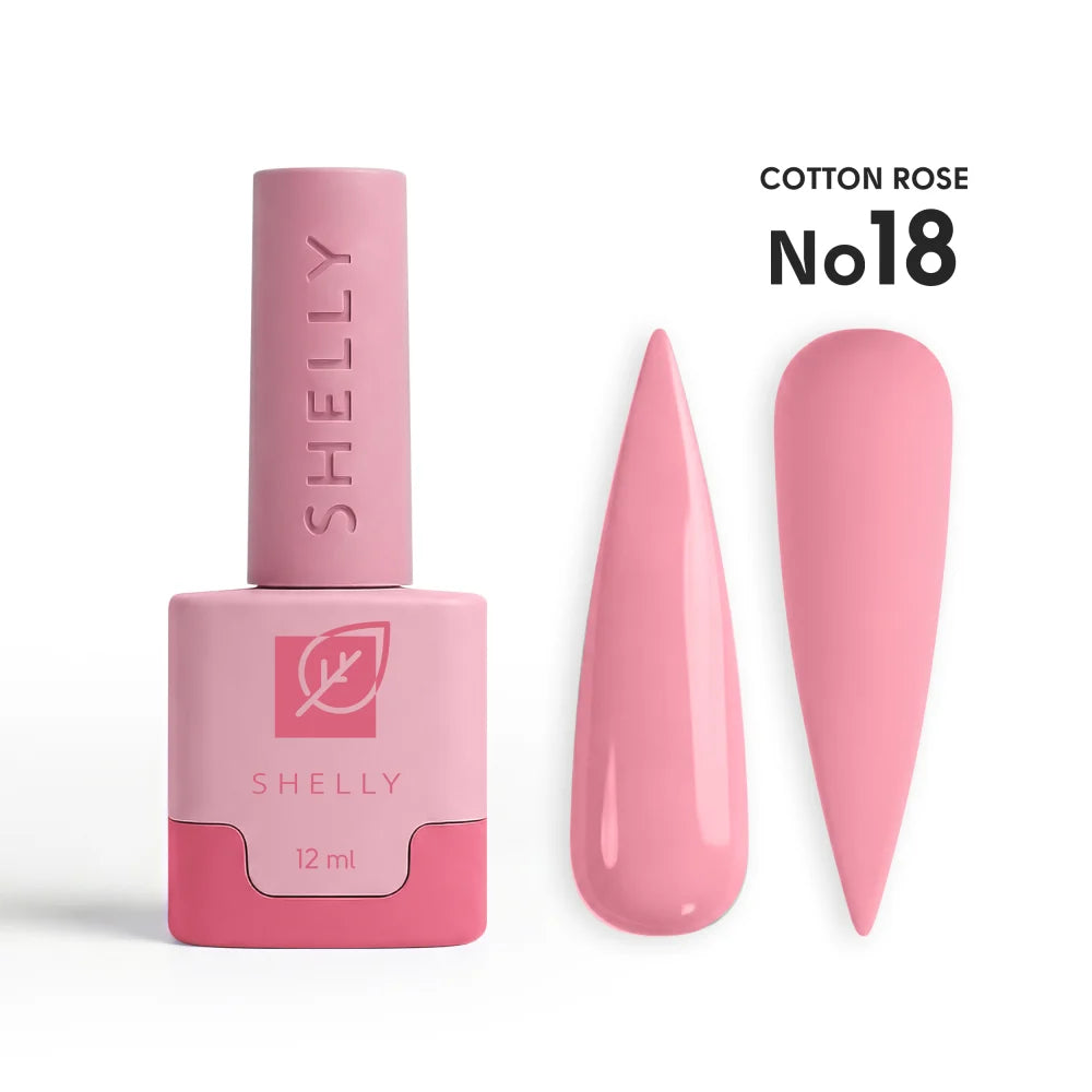 SHELLY. Gel Polish #18, Cotton Rose, 12 ml