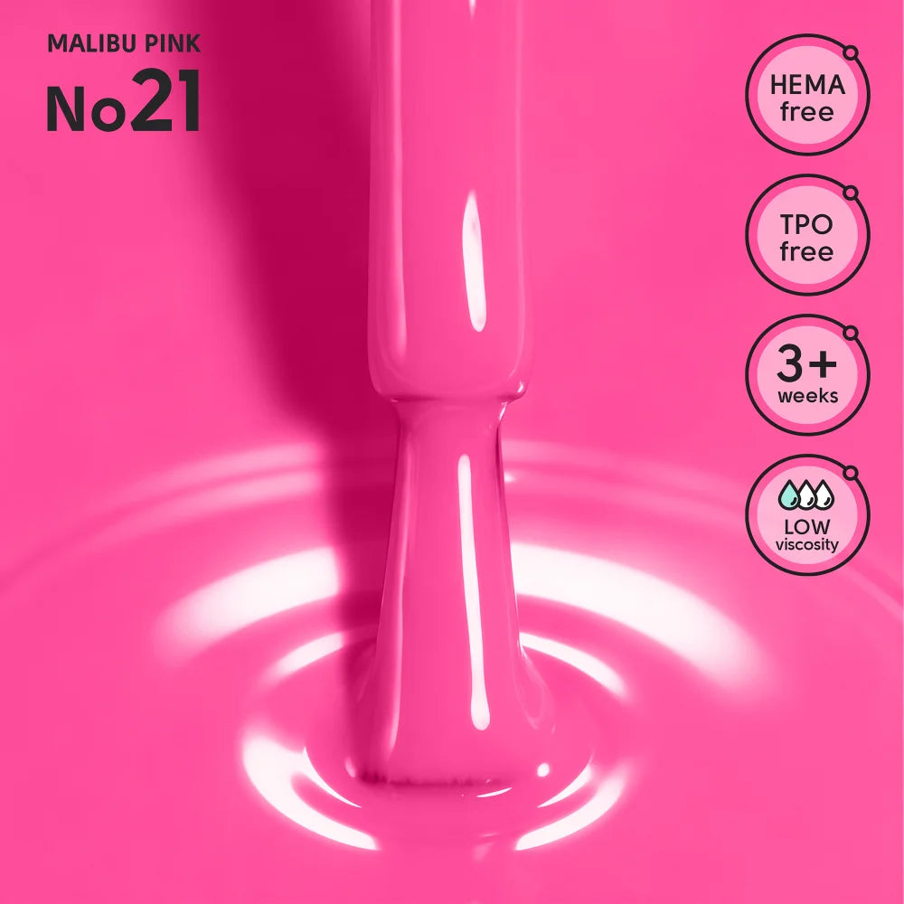 SHELLY. Gel Polish #21, Malibu Pink, 12 ml