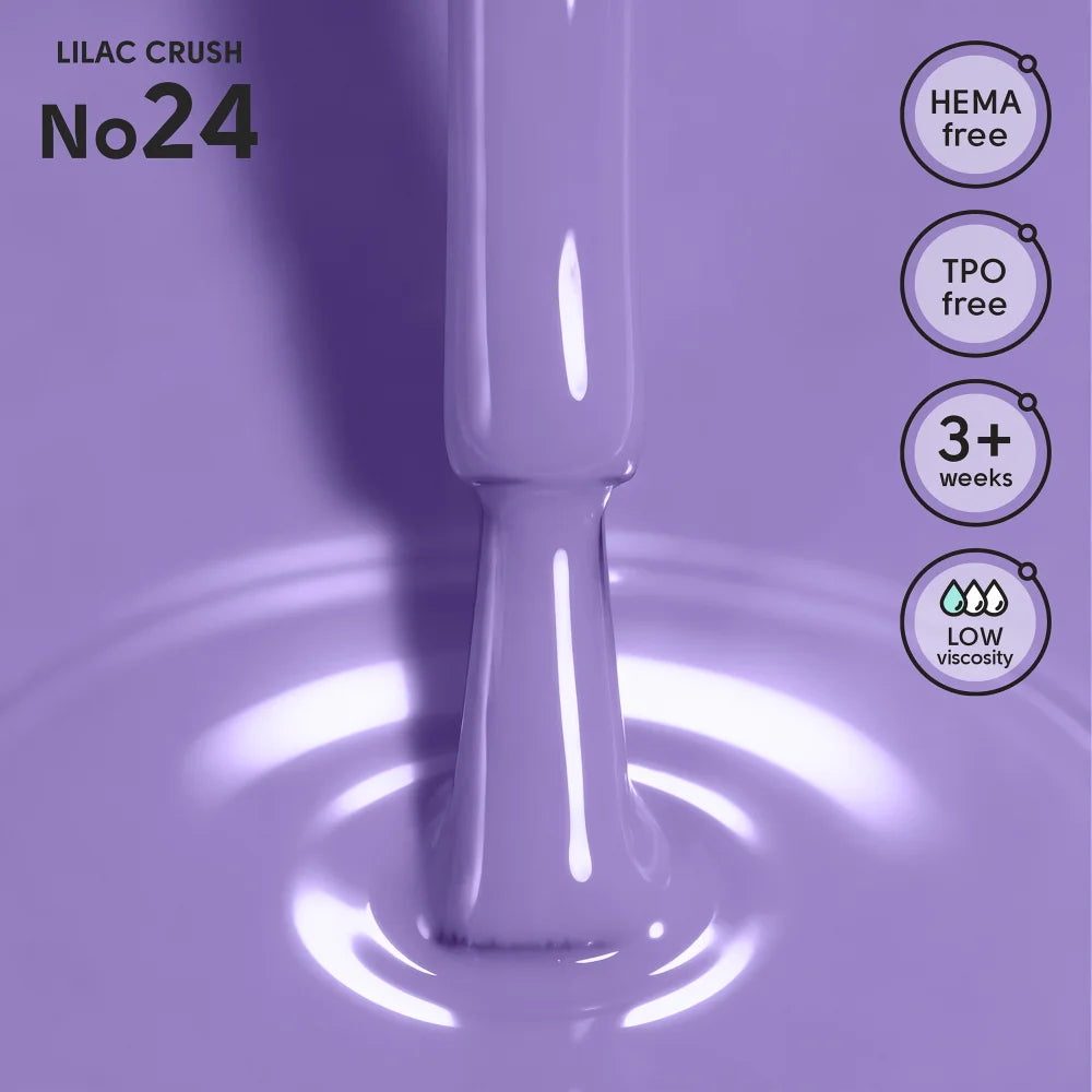 SHELLY. Gel Polish #24, Lilac Crush, 12 ml