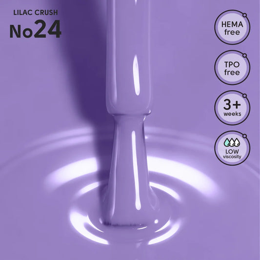 SHELLY. Gel Polish #24, Lilac Crush, 12 ml