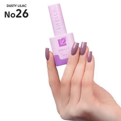 SHELLY. Gel Polish #26, Dusty Lilac, 12 ml.