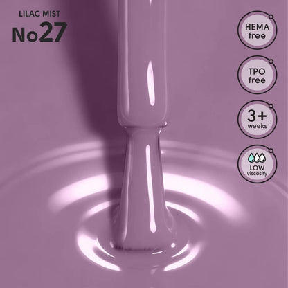 SHELLY. Gel Polish #27, Lilac Mist, 12 ml