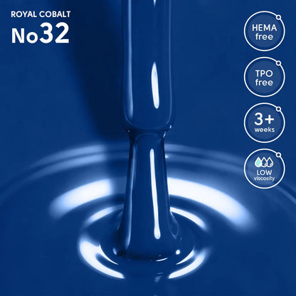 SHELLY. Gel Polish #32, Royal Cobalt, 12 ml
