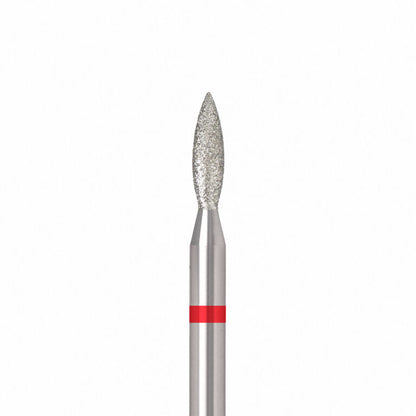 ÜLKA Diamond nail drill bit flame red head diameter 2.3 mm / working part 8 mm