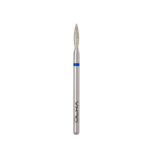 ÜLKA Diamond nail drill bit flame blue head diameter 2.1 mm / working part 10 mm